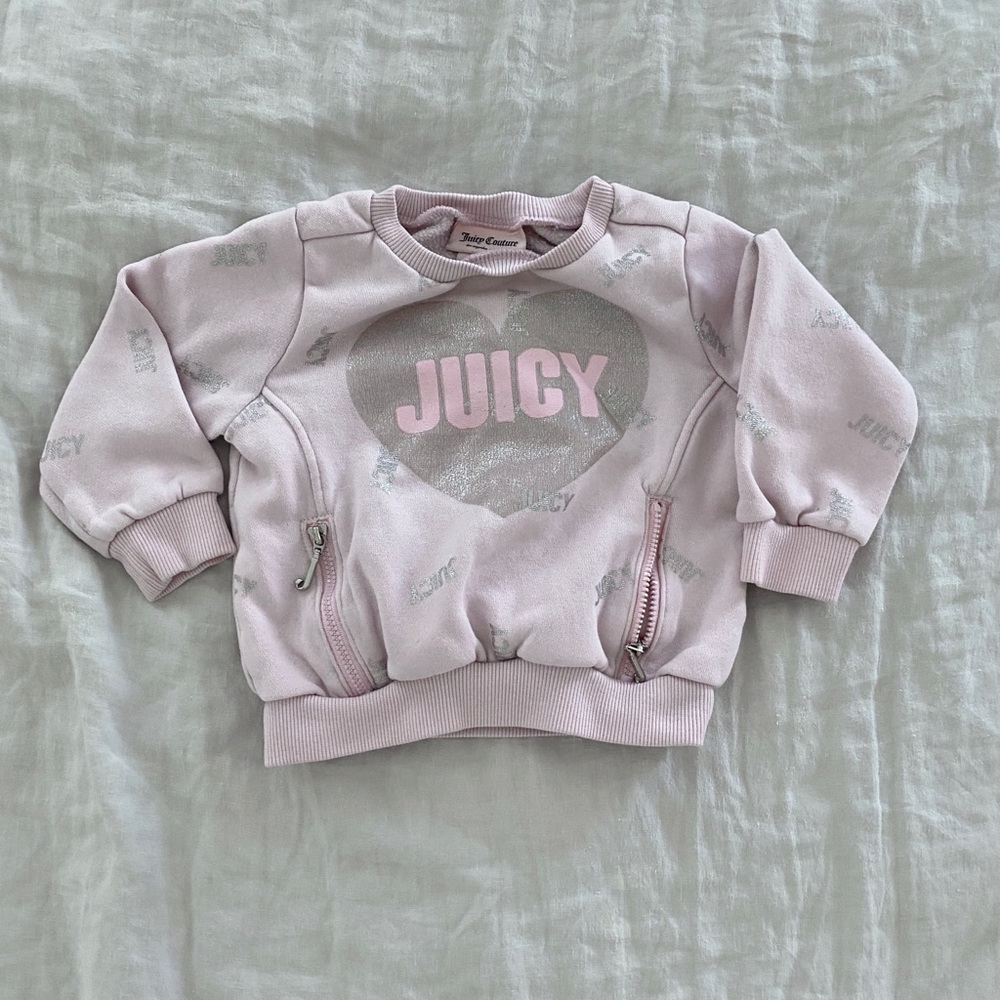 Juicy Couture Baby Kids Pink Heart Sweatshirt